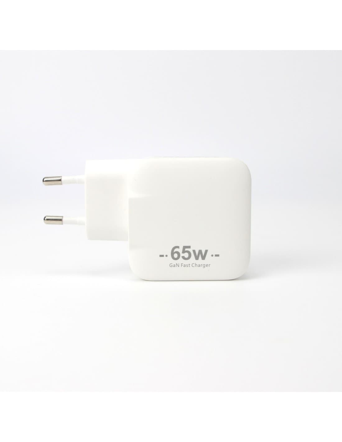 USB-C-lader 65 W med USB-A – hvit
